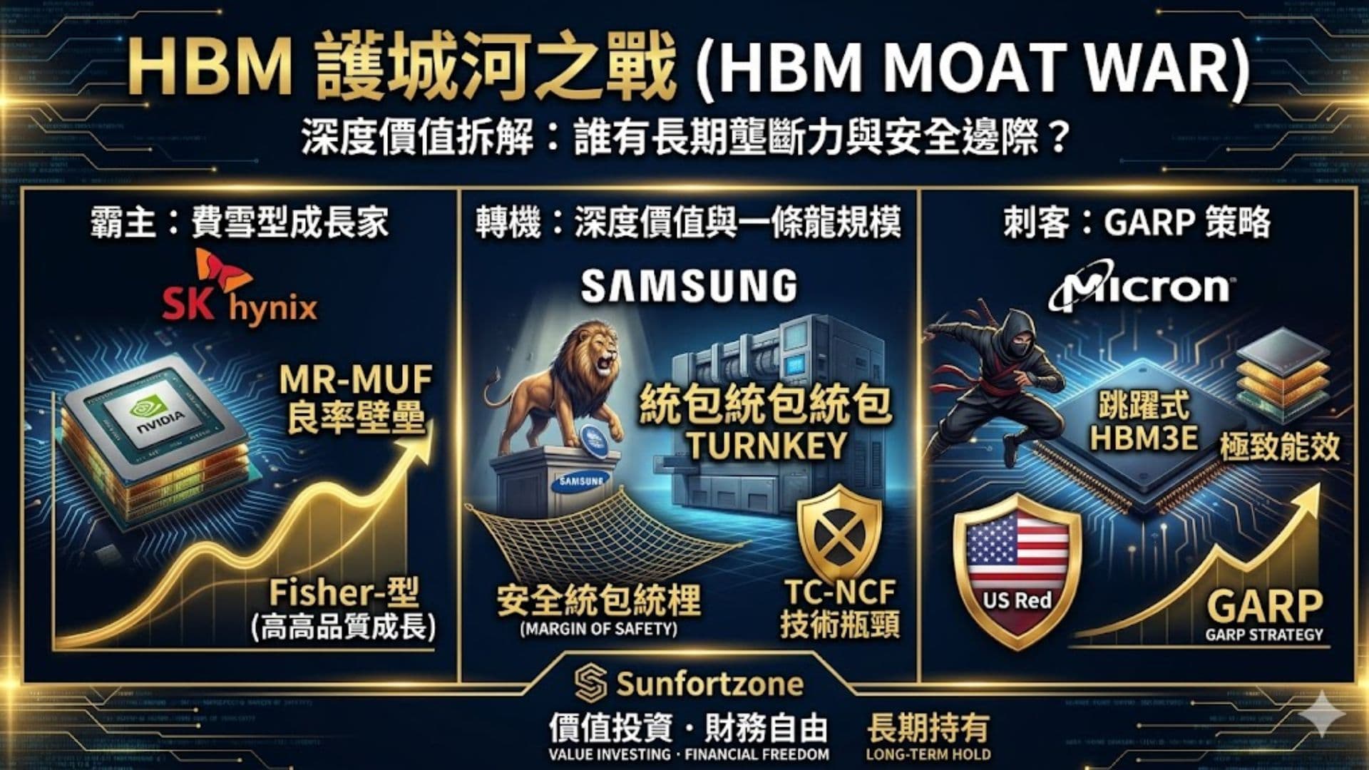 記憶體HBM三雄護城河之戰
