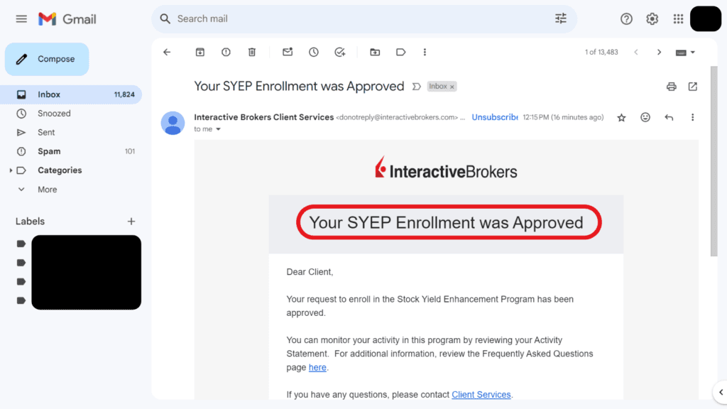 IBKR How to Turn on the Stock Yield Enhancement Program 6