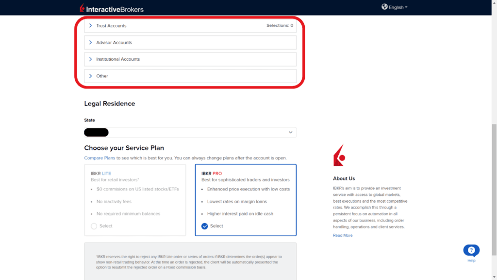 Step by Step Tutorials on Interactive Brokers Account Opening Process 4