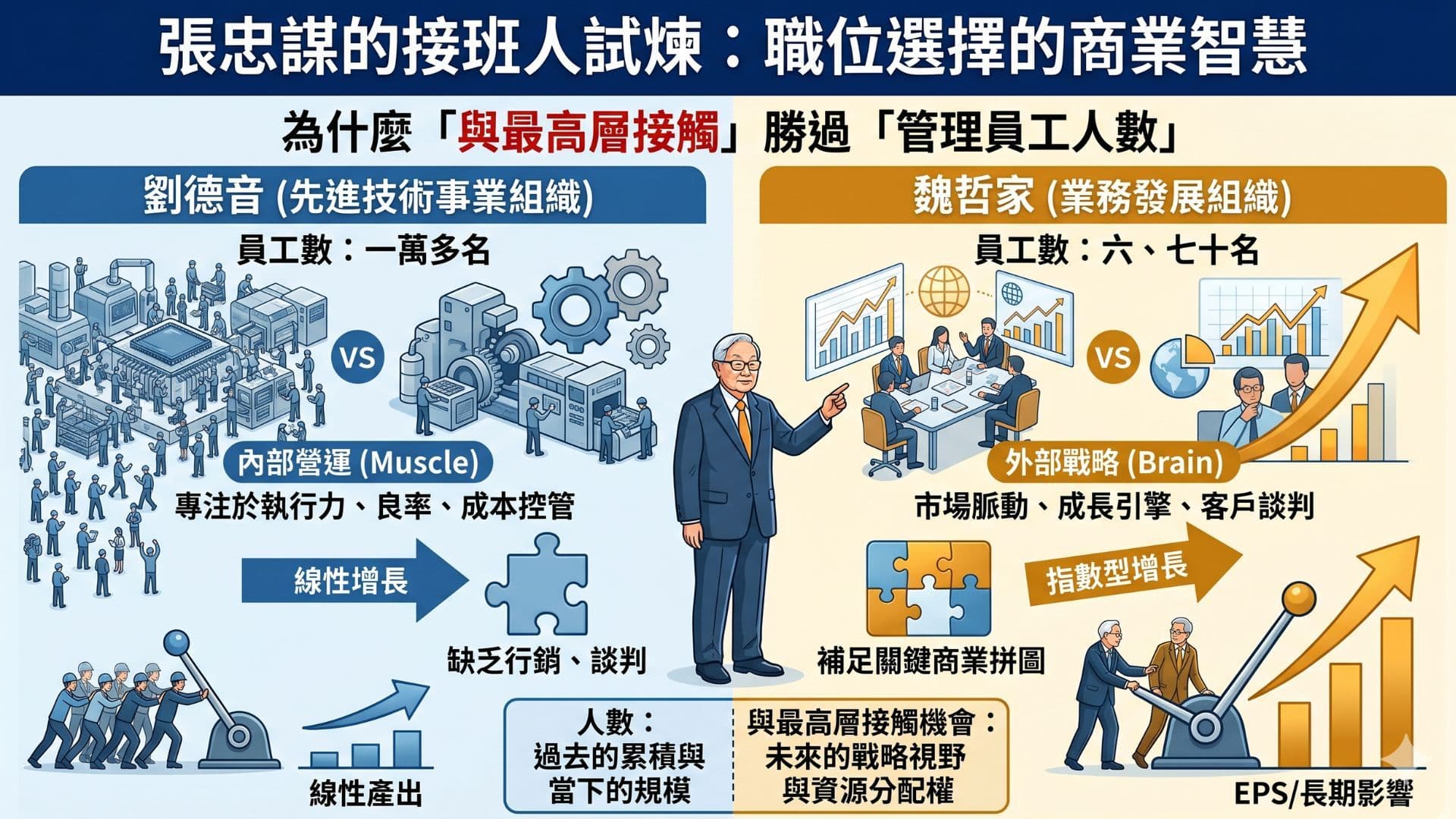 張忠謀的接班人試煉 職位選擇的商業智慧 為什麼與最高層接觸勝過管理員工人數