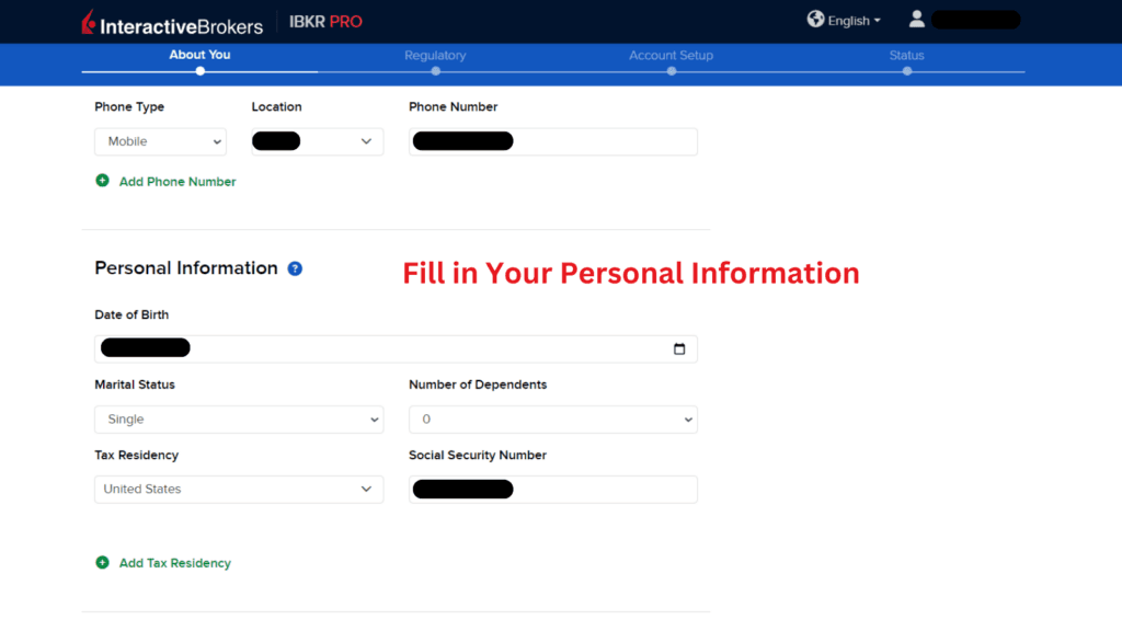 Step by Step Tutorials on Interactive Brokers Account Opening Process 9